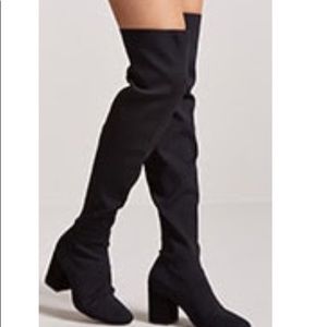 Ribbed over the Knee Boots